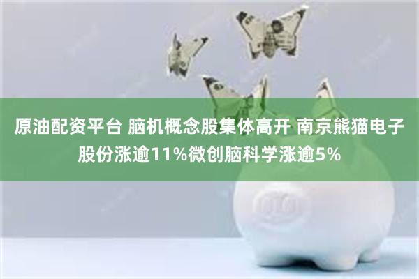 原油配资平台 脑机概念股集体高开 南京熊猫电子股份涨逾11%微创脑科学涨逾5%