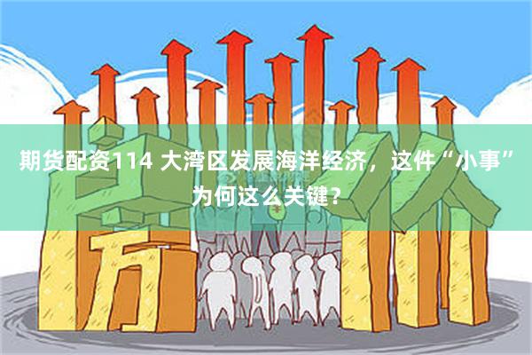 期货配资114 大湾区发展海洋经济，这件“小事”为何这么关键？