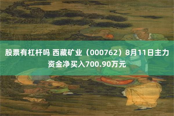 股票有杠杆吗 西藏矿业（000762）8月11日主力资金净买入700.90万元