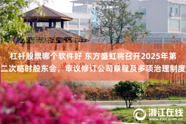 杠杆股票哪个软件好 东方盛虹将召开2025年第二次临时股东会，审议修订公司章程及多项治理制度