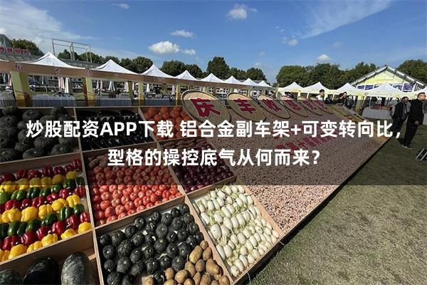 炒股配资APP下载 铝合金副车架+可变转向比,型格的操控底气从何而来?