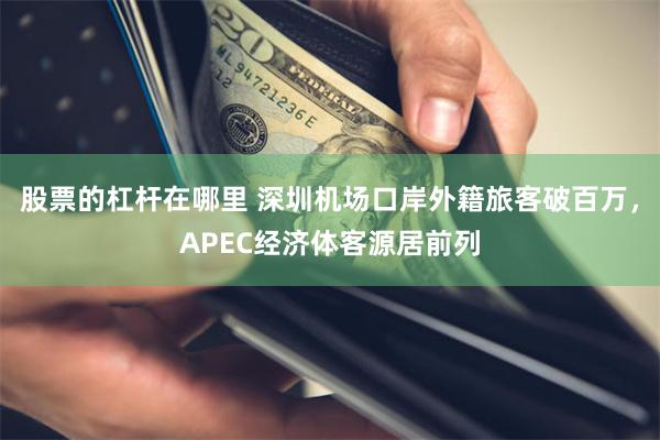 股票的杠杆在哪里 深圳机场口岸外籍旅客破百万，APEC经济体客源居前列