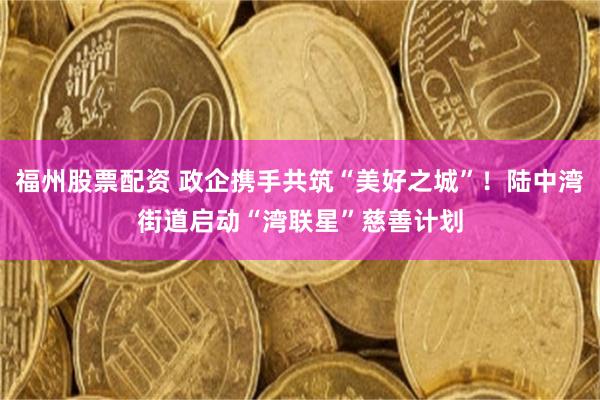 福州股票配资 政企携手共筑“美好之城”！陆中湾街道启动“湾联星”慈善计划
