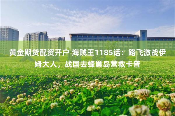 黄金期货配资开户 海贼王1185话:路飞激战伊姆大人,战国去蜂巢岛营救卡普