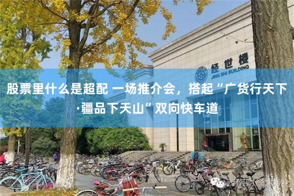 股票里什么是超配 一场推介会,搭起“广货行天下·疆品下天山”双向快车道