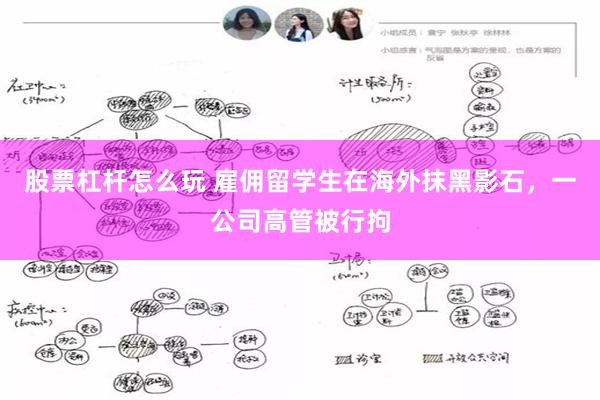 股票杠杆怎么玩 雇佣留学生在海外抹黑影石，一公司高管被行拘